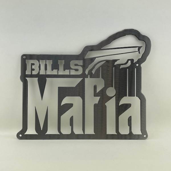 Buffalo BILLS MAFIA Metal Sign Go Josh Allen Poster garage New York Dad Mom Wife Husband Girlfriend Boyfriend Gift Fathers Day Christmas