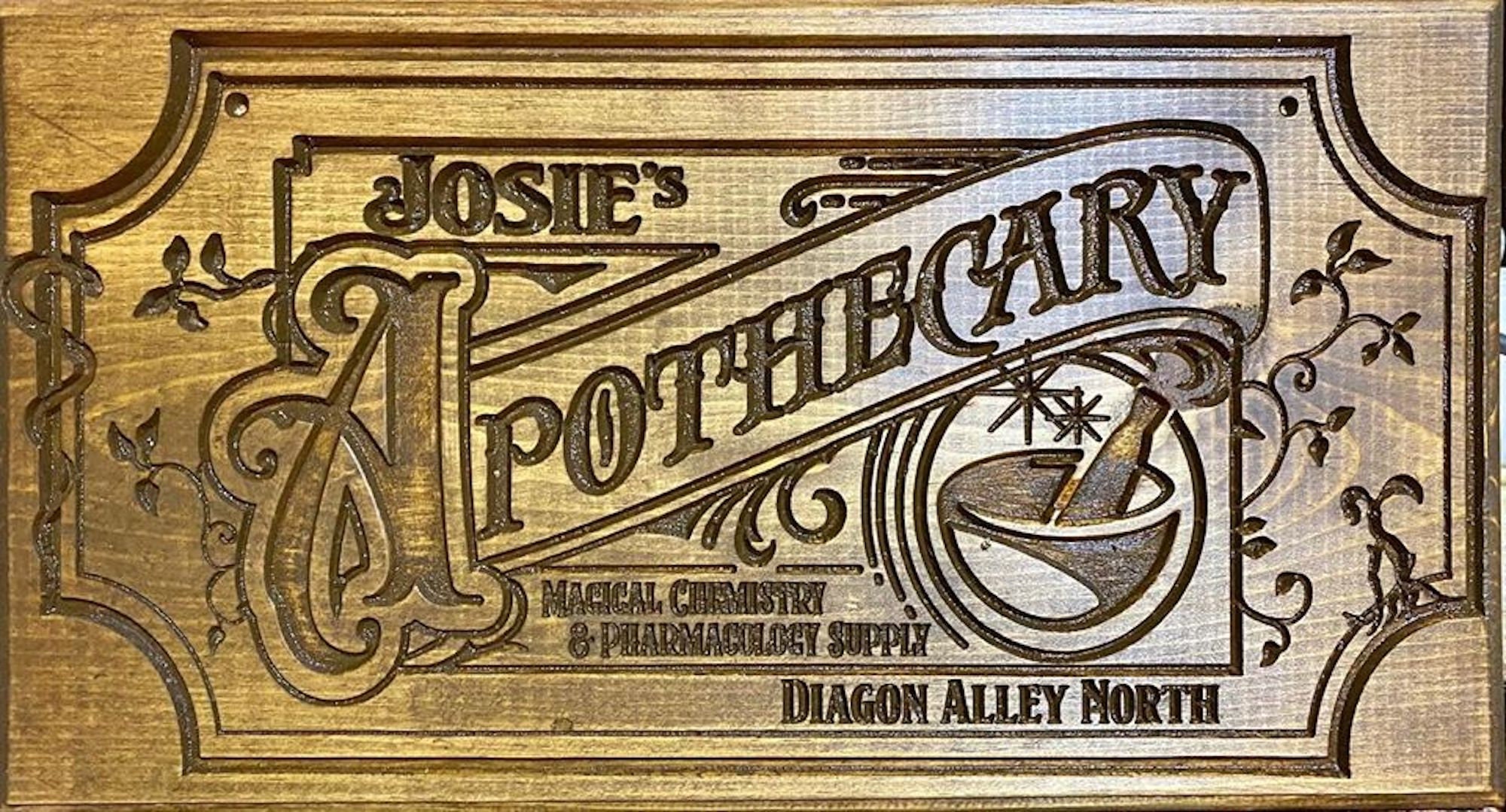 Personalized Harry Potter/ Diagon Alley Apothecary Sign Etsy
