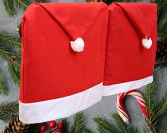 Santa's hat Christmas Santa Chair Cover Novelty Winter Holiday Decoration UK 