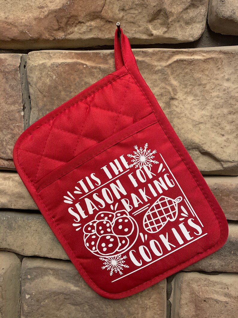 Christmas Pot Holders Custom Personalized Hot Pads Custom Etsy