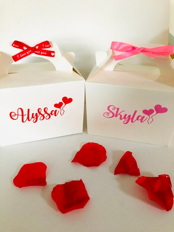 Valentine Gift Boxes / Valentine Gifts for Kids / Valentine Boxes / Name  Gift Boxes / Party Boxes for Kids / Children Birthday Party Box 