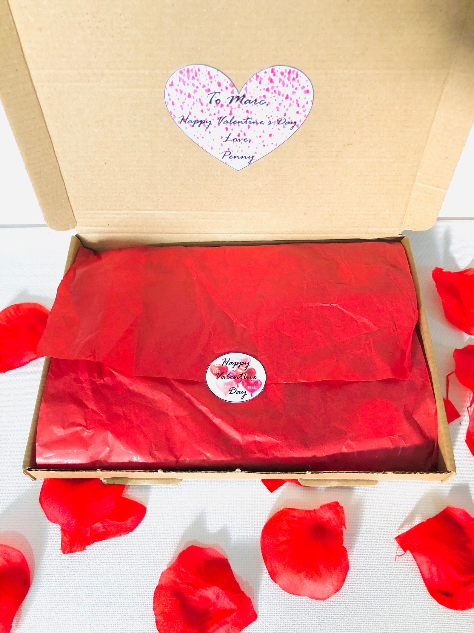 Personalised treat boxes Postal gift boxes Anniversary gift Etsy