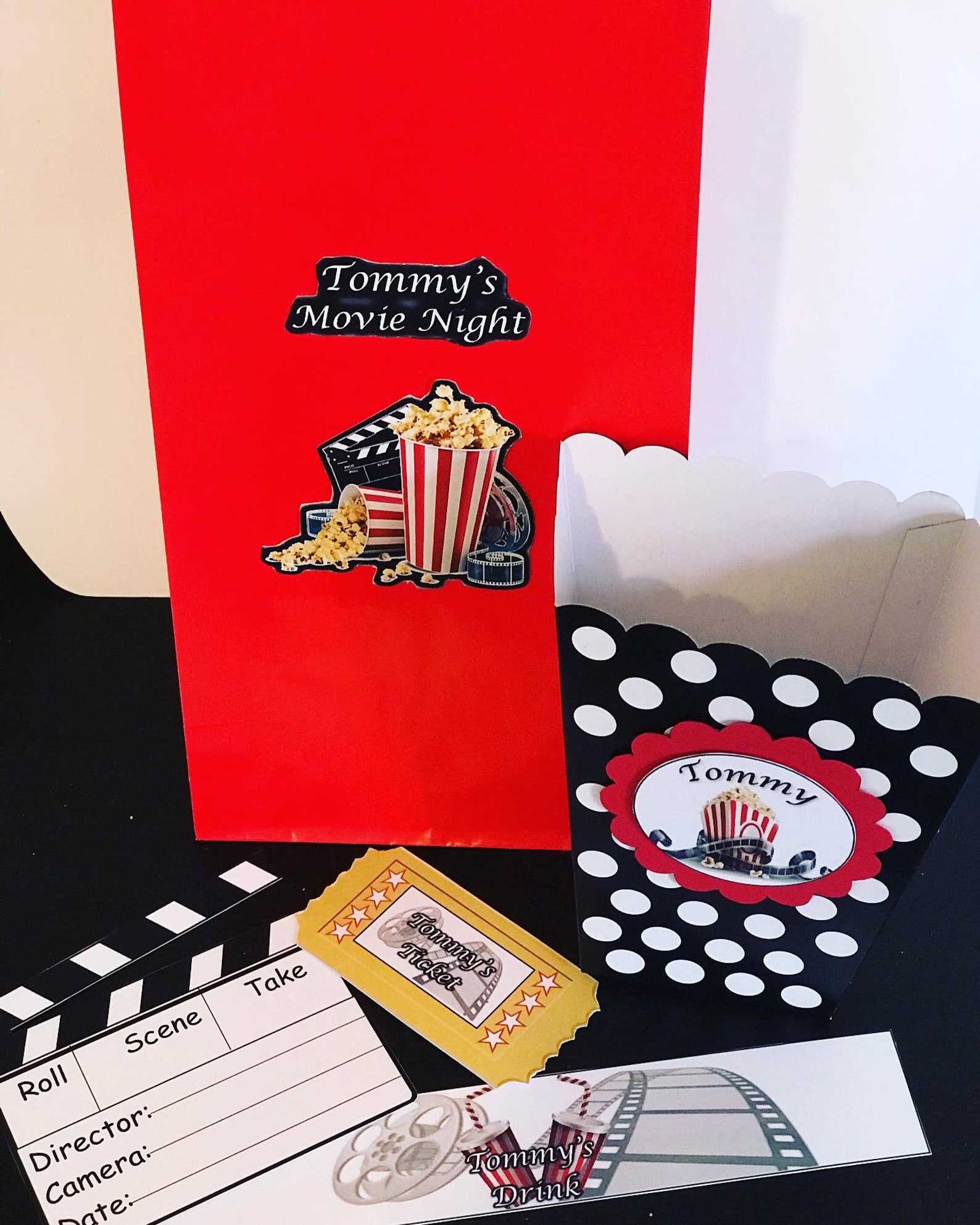 Movie Night Kit, Cinema Kit, Movie Kit, Movie Party, Cinema Party , Popcorn , Movie Decorations