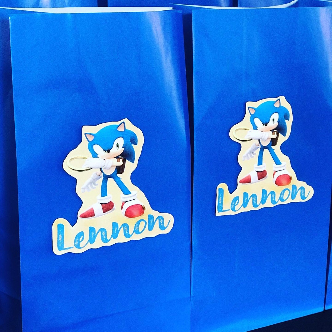 Sonic Party Favors Sonic Party Sonic Party Bags Sonic Etsy