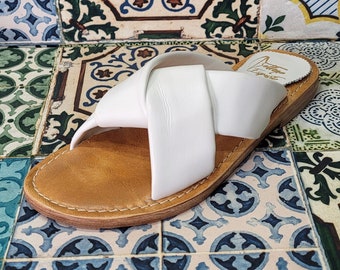 Handmade women's sandals handmade with quality materials: real leather and real leather 100% Made in Italy Handmade Sandals for Woman