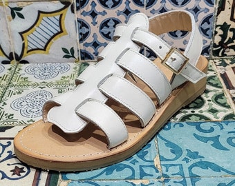 Sandalias de mujer hechas a mano con materiales de calidad: cuero auténtico y piel auténtica 100% Made in Italy Sandalias hechas a mano para mujer