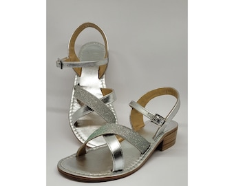 Handmade women's sandals handmade with quality materials: real leather and real leather 100% Made in Italy Handmade Sandals for Woman