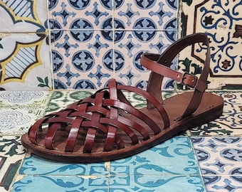 Handmade women's sandals made with quality materials: genuine leather and genuine leather 100% Made in Italy Handmade Sandals for Women