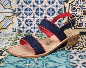 Sandali artigianali da donna fatti a mano con materiali di qualità: vera pelle e vero cuoio 100% Made in Italy Handmade Sandals for Woman