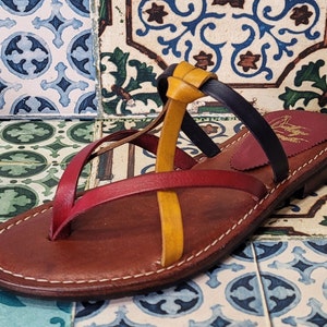 Handmade women&#39;s sandals handmade with quality materials: real leather and real leather 100% Made in Italy Handmade Sandals for Woman