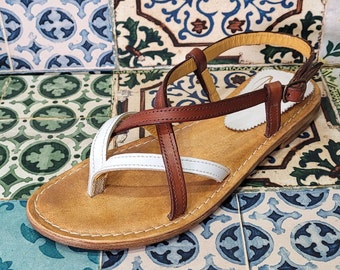 Handmade women's sandals handmade with quality materials: real leather and real leather 100% Made in Italy Handmade Sandals for Woman