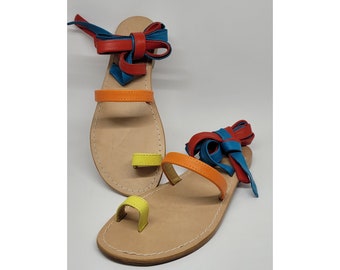 Handmade women's sandals handmade with quality materials: real leather and real leather 100% Made in Italy Handmade Sandals for Woman