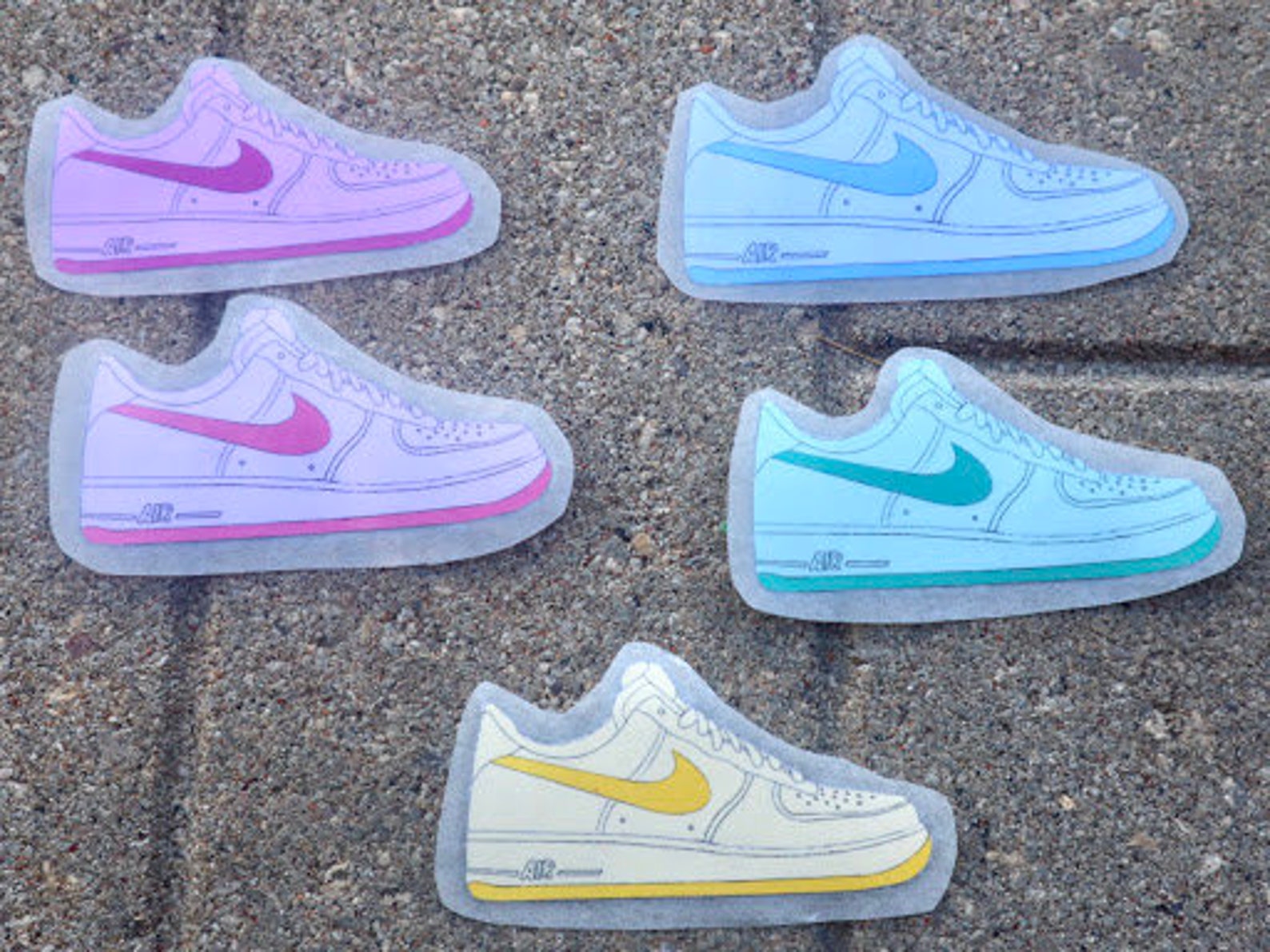 nike air force swoosh stickers