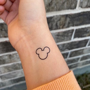 Mouse Outline Temporary Tattoo (Smaller) l Mouse Temporary Tattoo