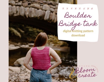 Boulder Bridge Tank // Simple Summer Knitting Pattern