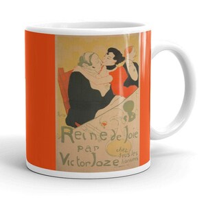Reine de Joie Mug, Queen of Joy, Toulouse-Lautrec poster image 2