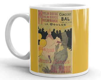 Art Nouveau Mug – Toulouse Lautrec Moulin Rouge Print