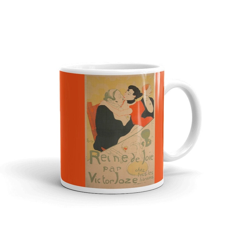 Reine de Joie Mug, Queen of Joy, Toulouse-Lautrec poster image 2