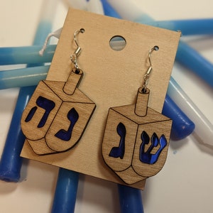 Dreidel Earrings