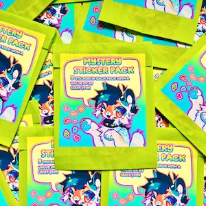 Paquete de pegatinas misteriosas