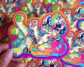 Tropical Tiger Stickers