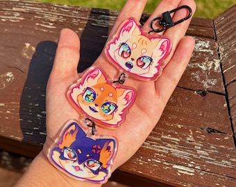 3 Shibas Dangle Charms