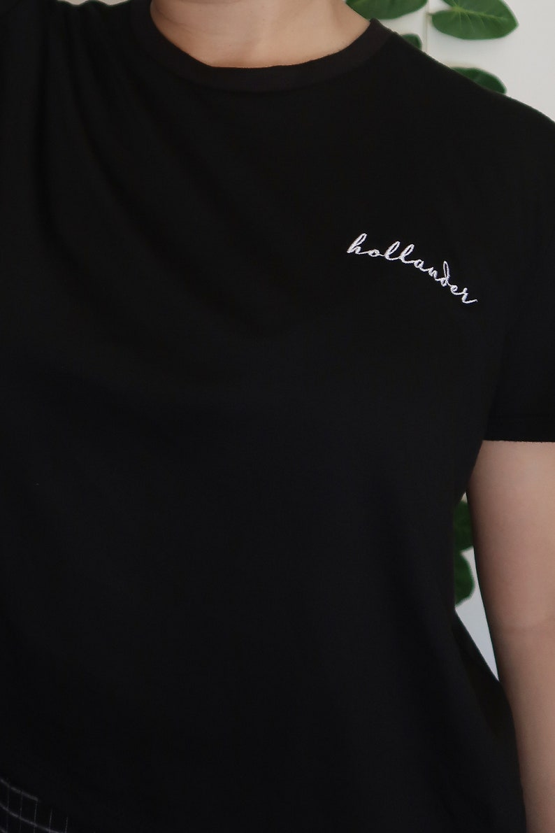 Tom Holland Hollander Embroidered Flowy Crop Shirt