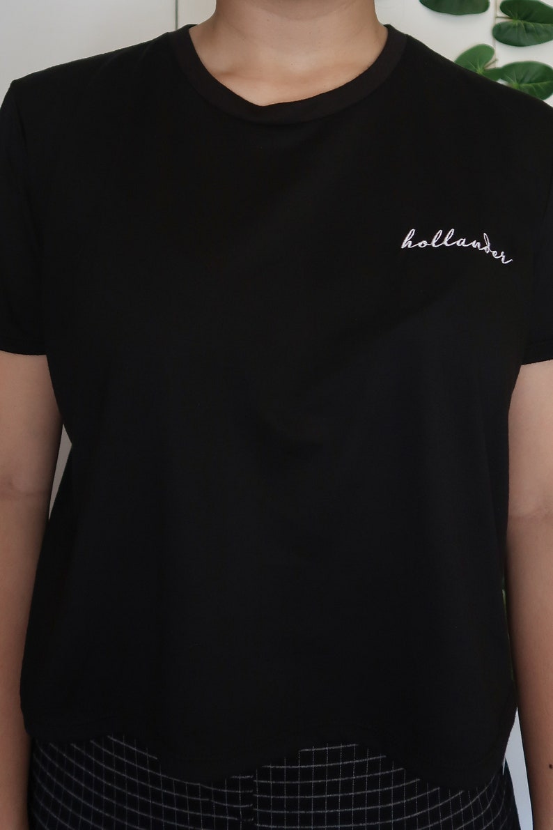 Tom Holland Hollander Embroidered Flowy Crop Shirt