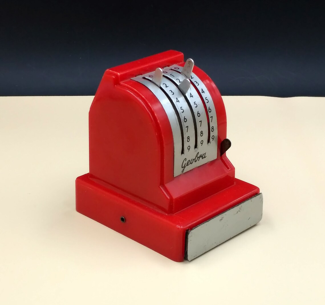 1940s Vintage Toy Cash Register Geobra German Etsy