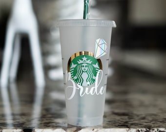 Bride Starbucks Cup Etsy