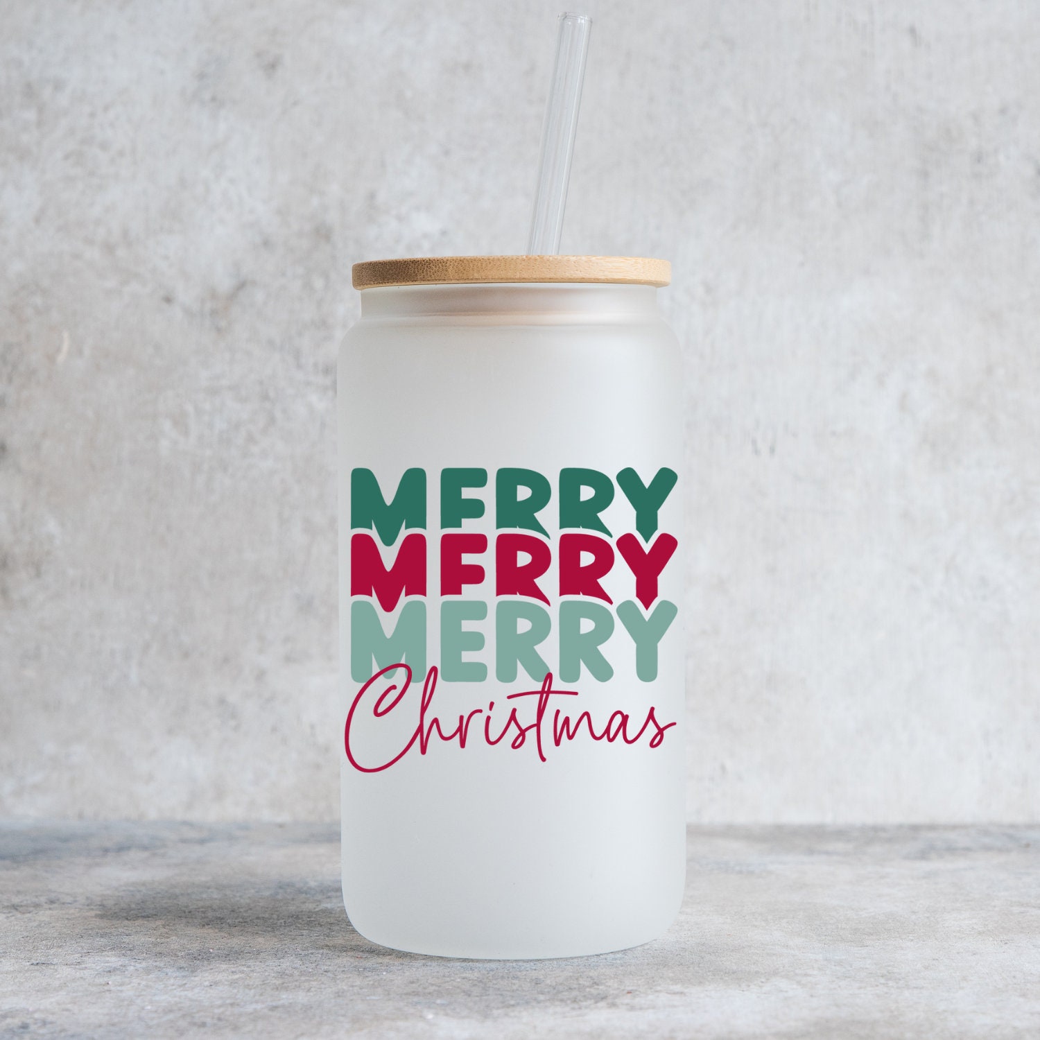 Slay the Holiday's Christmas Glass Cup, 16oz Beer Can Glass, Christmas –  Bodhi Life Design