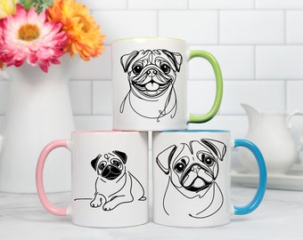 Pug Coffee Mug | Dog Mom Gift | Pug Mug | Pug Mom Mug | Gifts for Pug Lover | Dog Mug | Pug Lover Mug | Animal Lover Mug | Pug Lover Gift