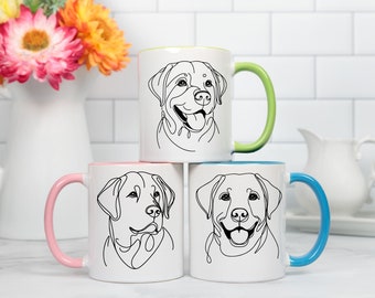 Labrador Mug | Personalized Labrador Gift | Yellow Chocolate Labrador | Black Labrador Gift | Gifts for Lab Dog Lover | Labrador Mom Mug