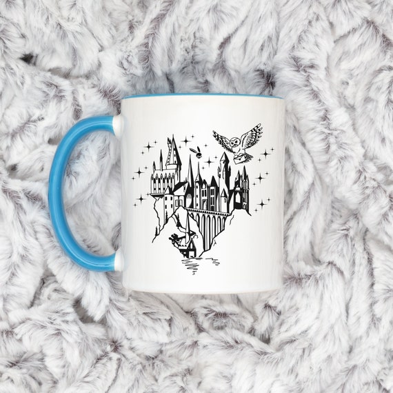 Wizard Home Mug | HP Reading Mug | Gift for Book Lover |  Magic Castle Mug | Coffee Gift | Book Lover Coffee Gift | HP Coffee Cup
