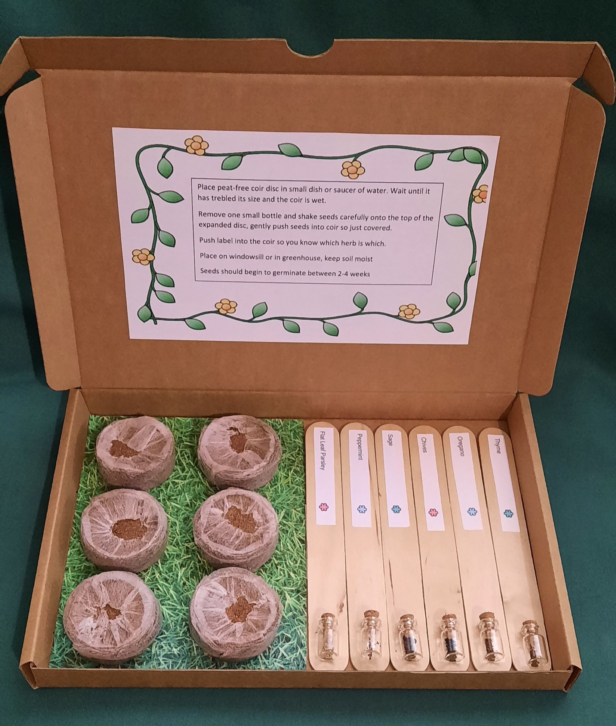 Pequeña caja de jardinería de hierbas | Etsy