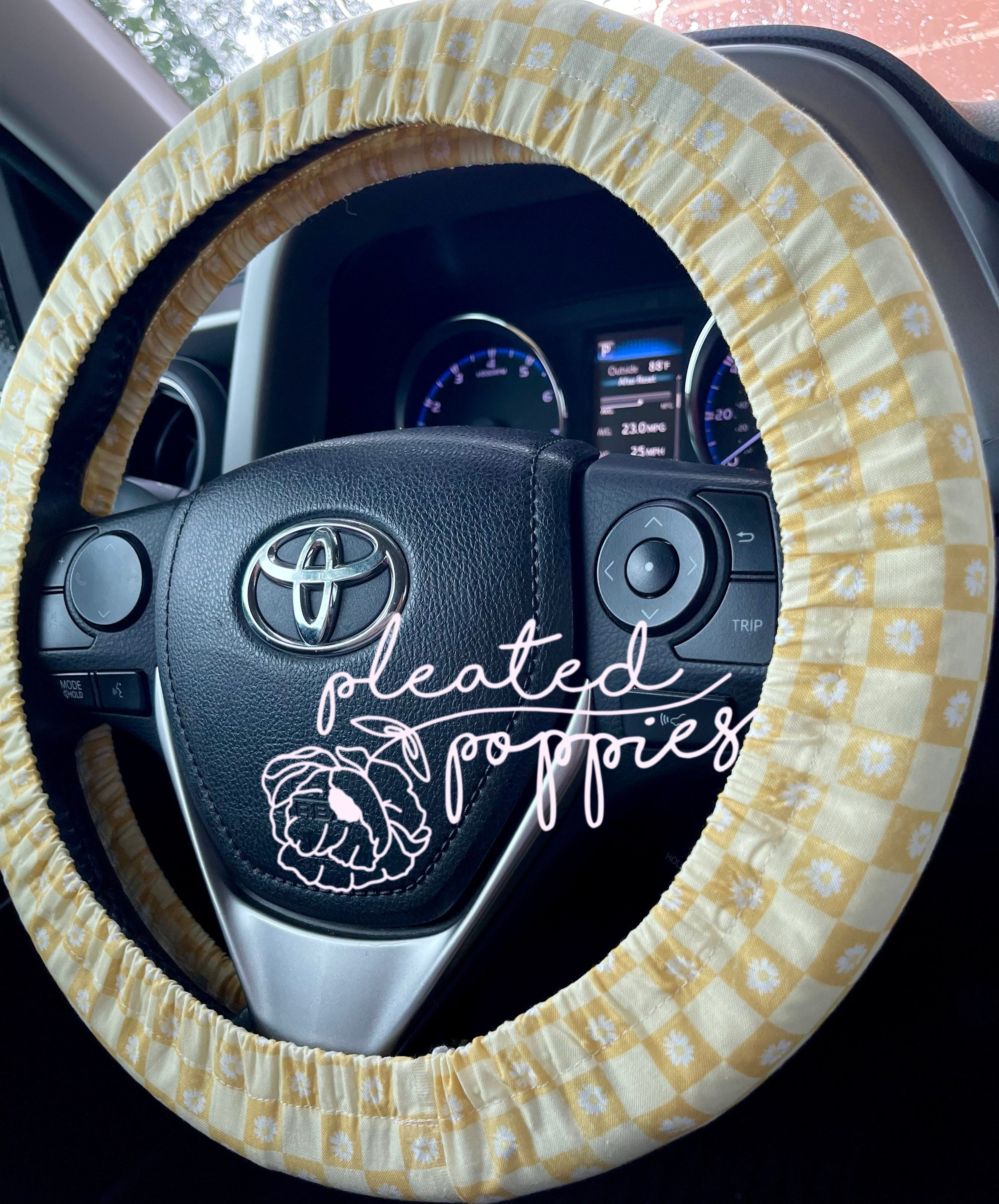 Louis Vuitton LV Symbol Steering Wheel Cover Fashion Car