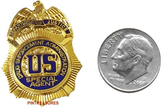 DEA Pin US Drug Enforcement Agency Special Agent Mini Lapel Hat Collector Pins@@ 