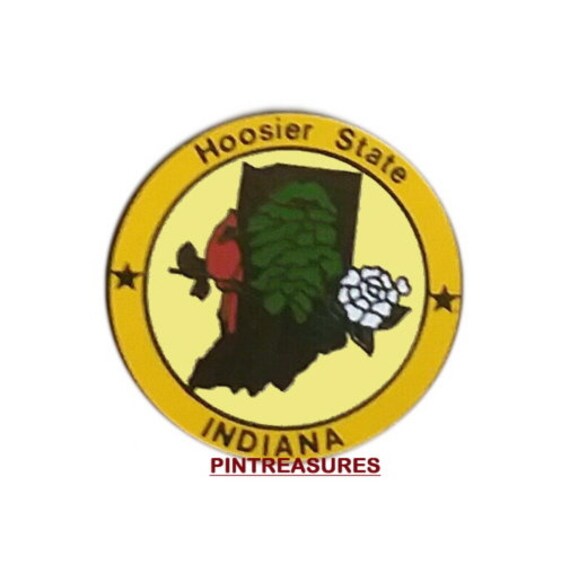 Indiana Pins State of Indiana Pin Emblem Hat Lapel Pi… Gem