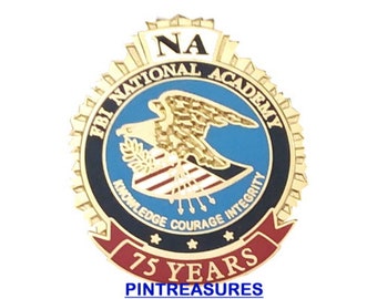 75TH ANNIVERSARY PIN FBI NATIONAL ACADEMY 