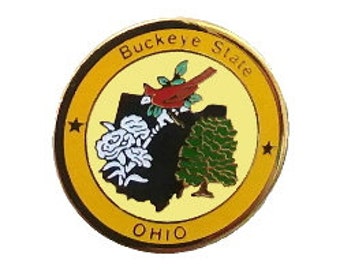 Ohio Pin State of Ohio Pins Collector Travel Vacation Pins (@!@)