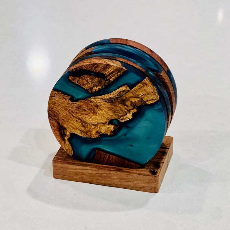Wood Epoxy Coasters Etsy