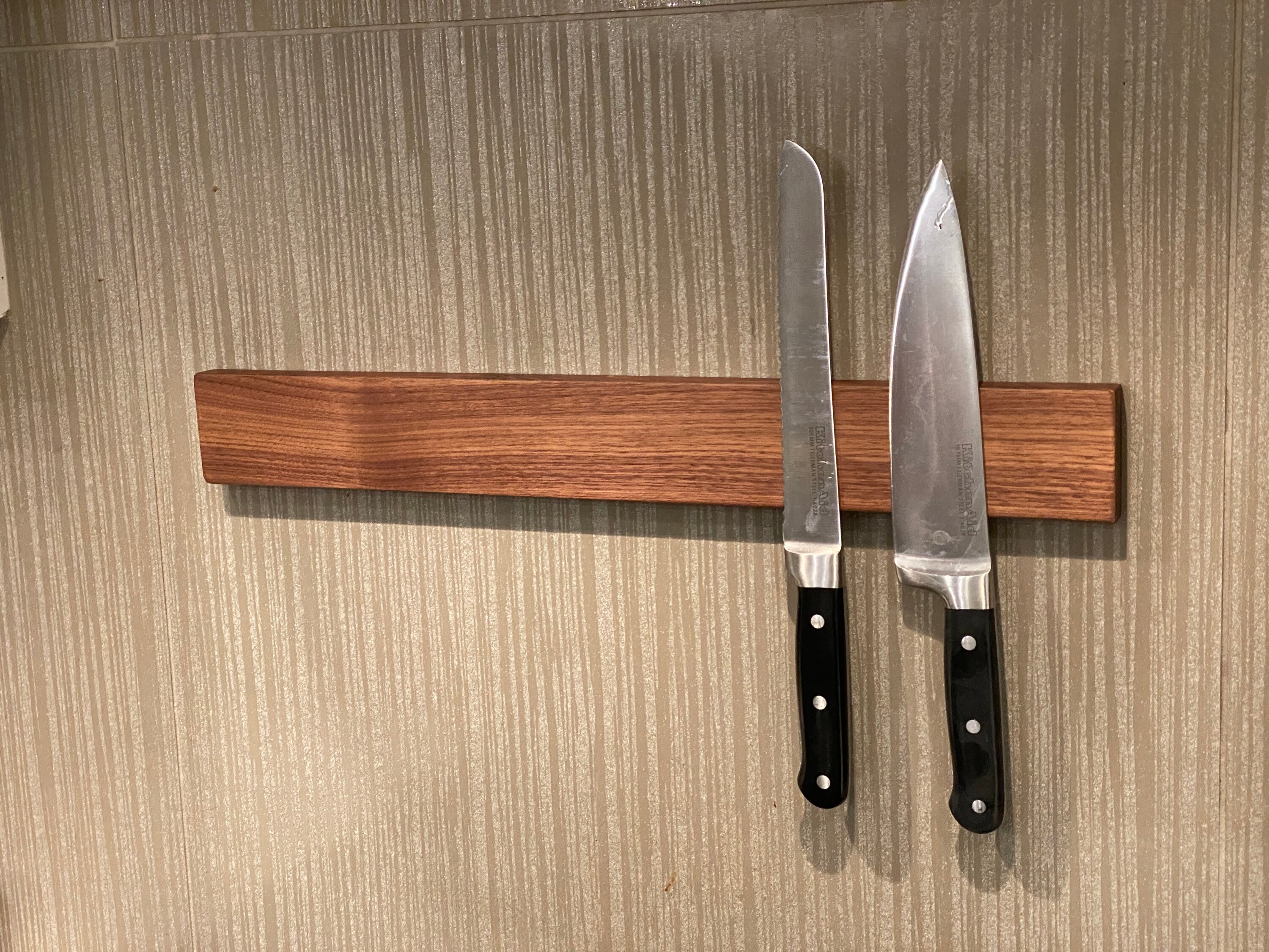 Walnut Knife Block Knife Holder Knife block Knife Etsy