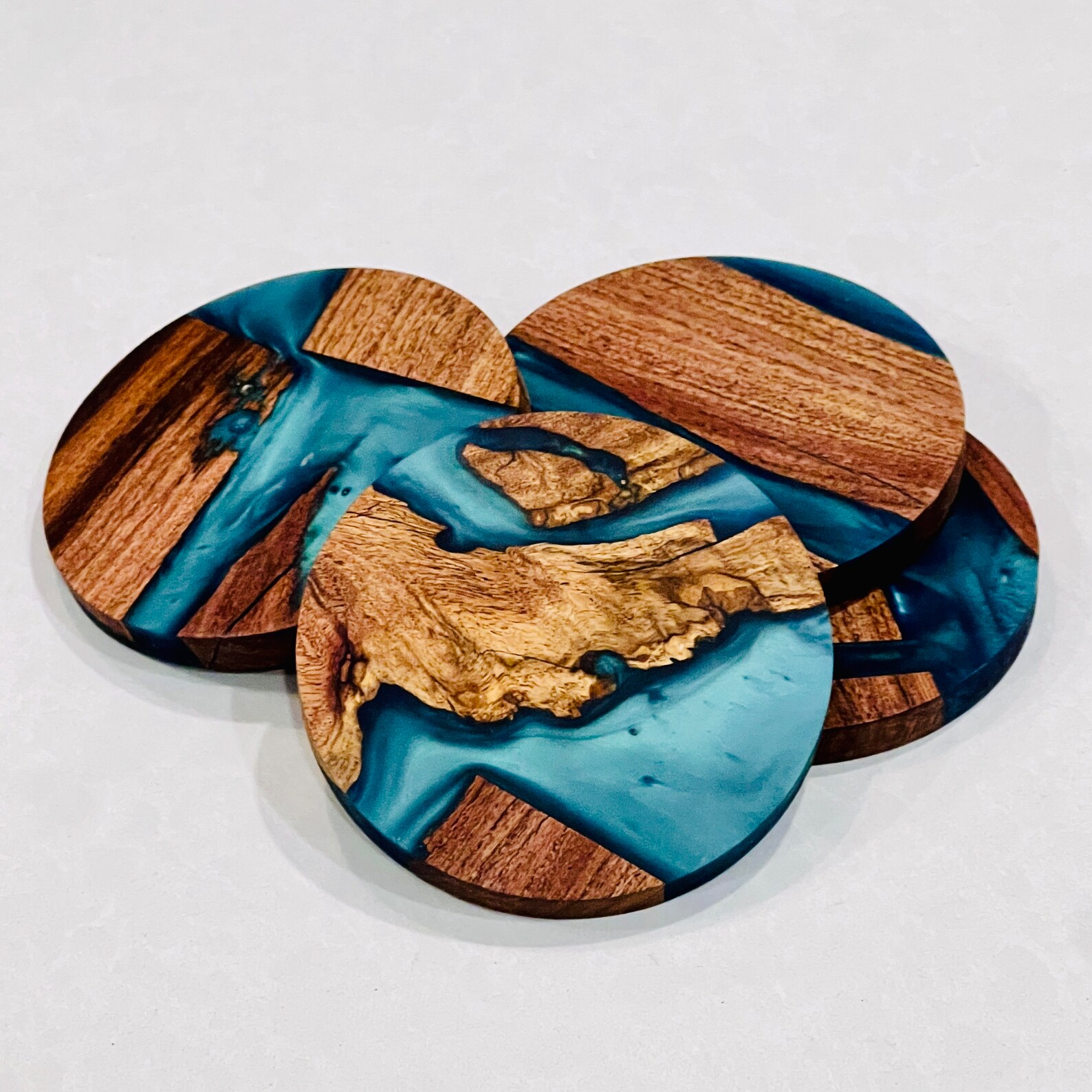Wood Epoxy Coasters Etsy
