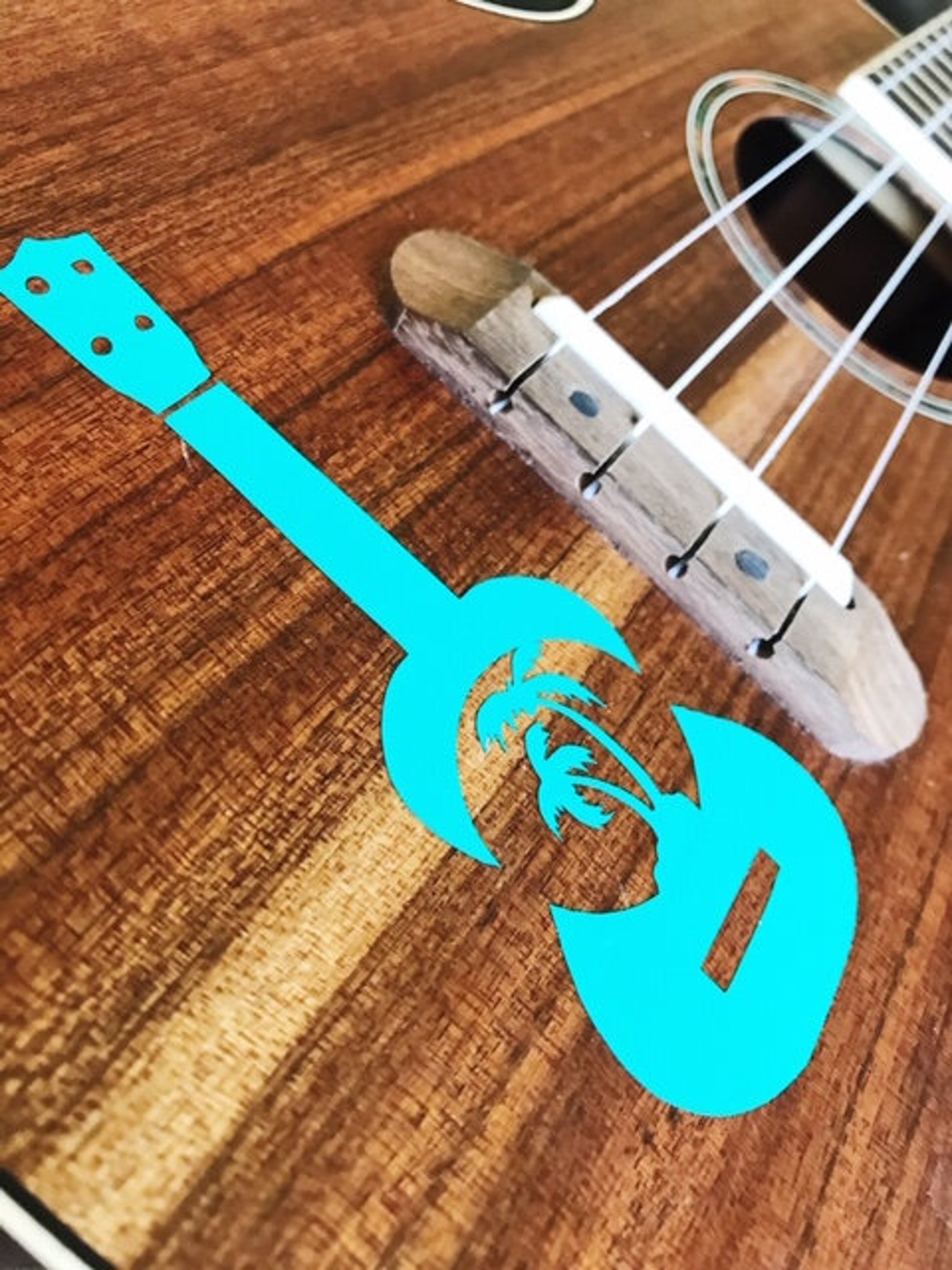 Ukulele Sticker Ukulele Decal FREE SHIPPING Palm Tree Etsy