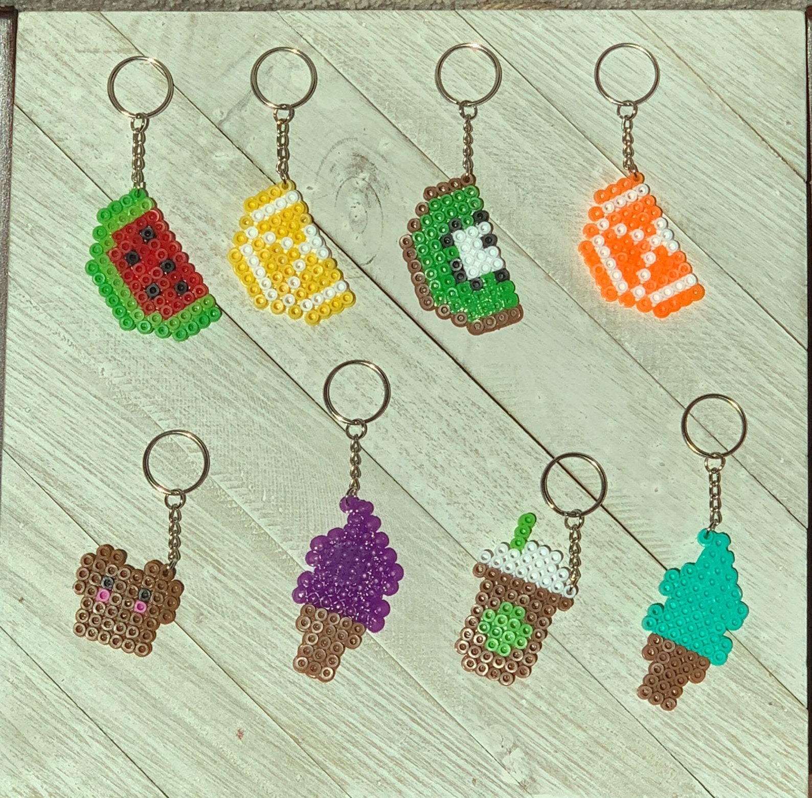 10 Easy Perler Bead Diy Fruits Keychains Yout vrogue.co