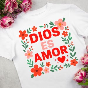 Dios es Amor png-Frase Religiosa Español Svg, Dios Es Amor Svg, Frase Biblica Svg, Frase Cristiana Svg, Spanish Christian Clipart