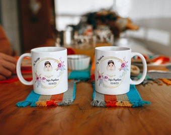 Personalized Custom Coffee Mug -Bautizo -Baptism Coffee Favors  Christening Coffee Mug Favors-Recuerdos de Bautizo- 6 Mugs per order