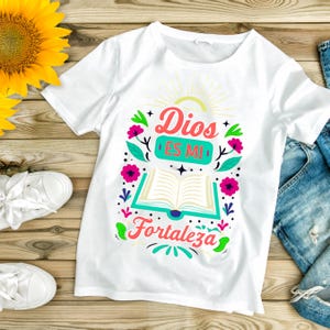Dios es mi fortaleza png- Instant Download- Religious- Dios PNG- Bible Verse