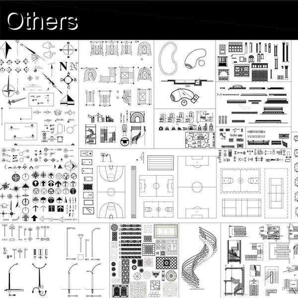 AutoCAD 2D DWG blocks templates drawings-Human, Facade, Bathroom elements, Plants, Transportation, Kitchen, Furniture, Animals, Door, Window