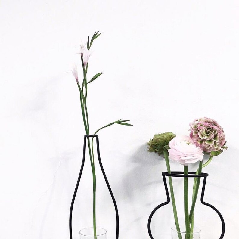 Floral Frame Frame Mockup Black Vase Flower Vase Etsy